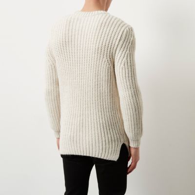 Cream chunky knit jumper